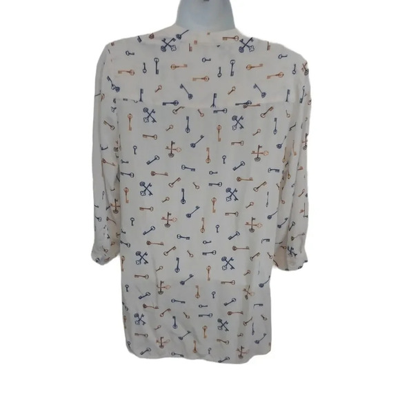Mandy  Evans Tunic Style Blouse, Keys, M - Picture 6 of 8